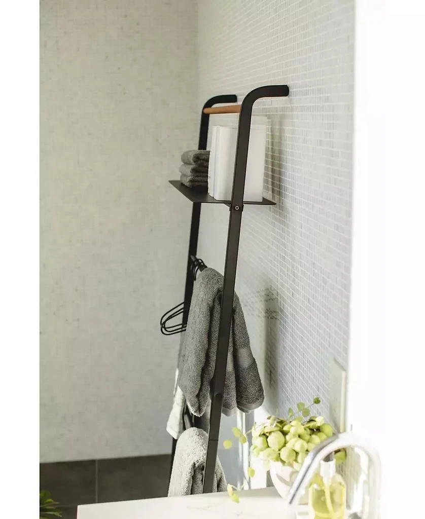 Yamazaki Tower Leaning Ladder With Shelf 3