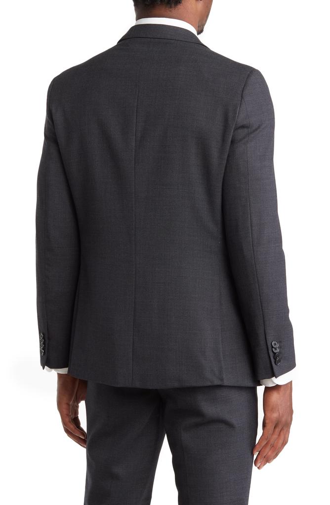 Original Penguin Black Birdseye Stretch Suit Jacket