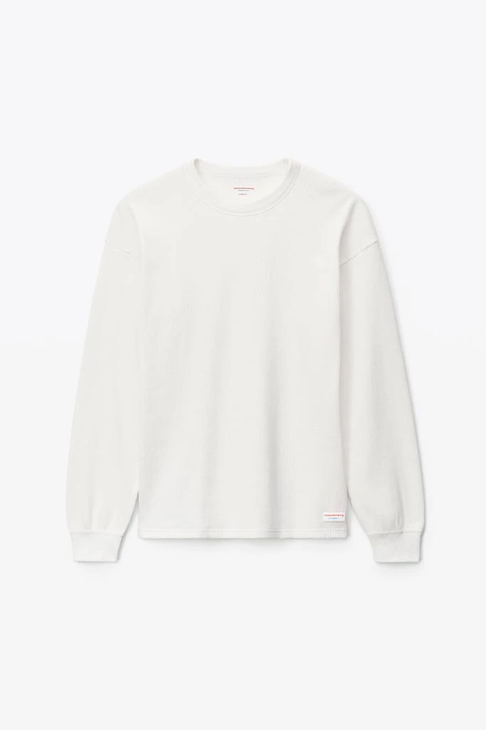 Alexander Wang UNISEX LONG SLEEVE IN COTTON WAFFLE THERMAL 2