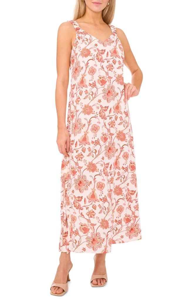 Halogen Scrunched Strap Sleeveless Maxi Dress 1