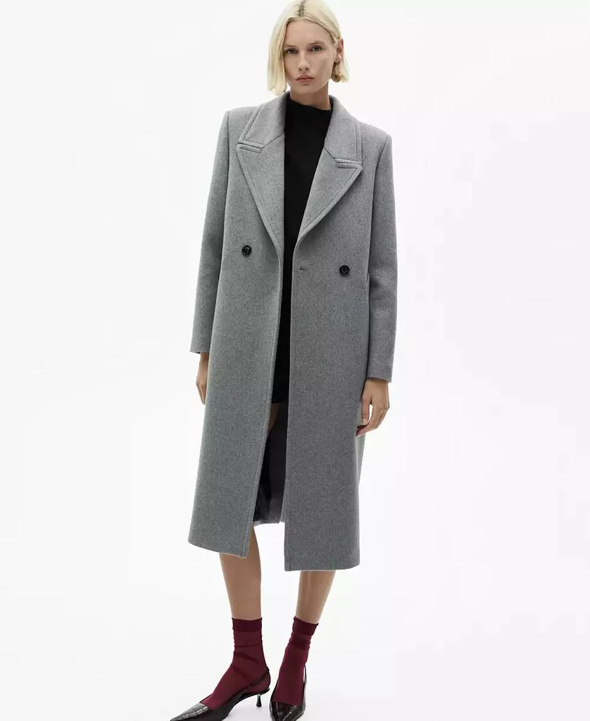 Mango Women's Lapels Wool Coat 1