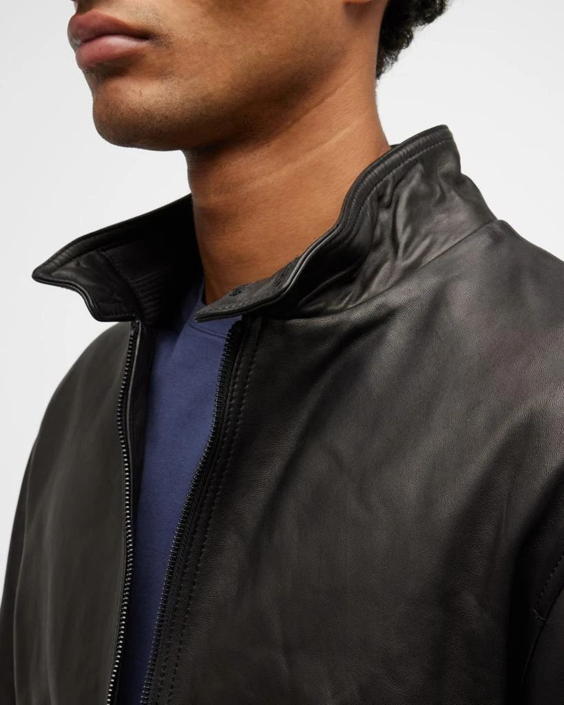 Vince Men's Harrington Leather Bomber Jacket 5