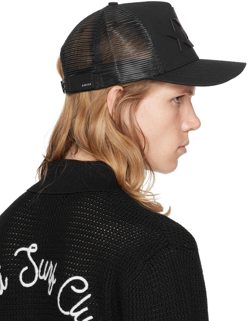 AMIRI Black 3 Star Trucker Cap 3