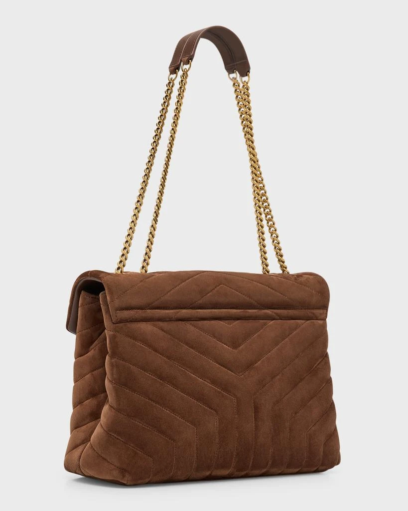 Yves Saint Laurent Loulou Medium YSL Shoulder Bag in Quilted Suede 7