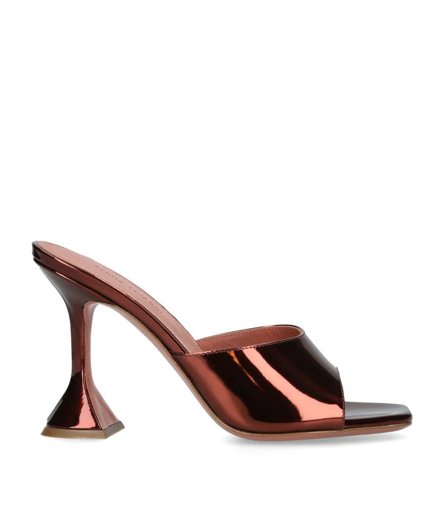 Amina Muaddi Patent Leather Lupita Mules 95 1