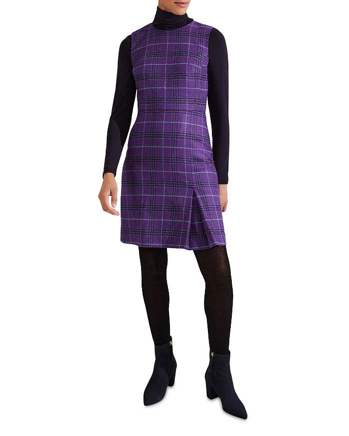 HOBBS LONDON Avery Plaid Wool Dress 2
