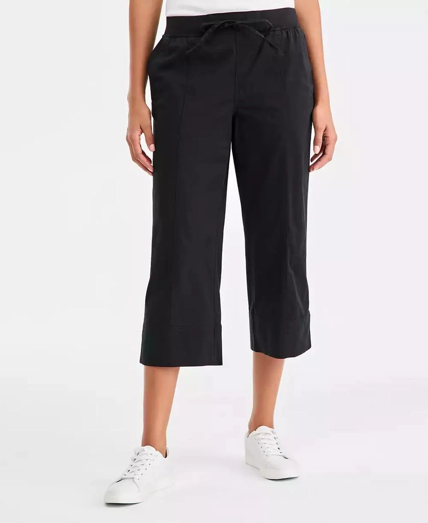 Style & Co Petite Drawstring Cuff Capri Pants 2