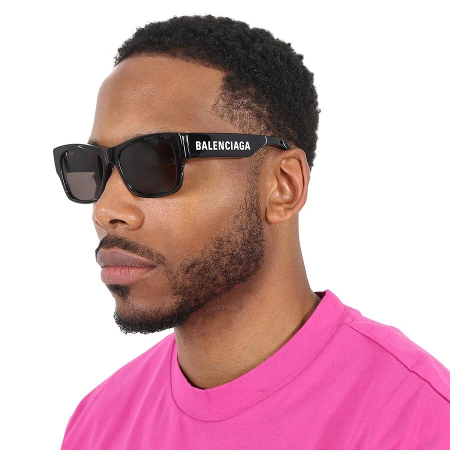 Balenciaga Grey Square Unisex Sunglasses BB0262SA 001 56 2