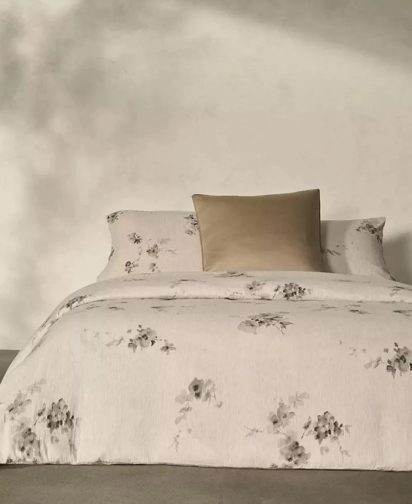 Calvin Klein Aquarelle Floral Cotton Melange Gauze 3 Piece Comforter Set 10