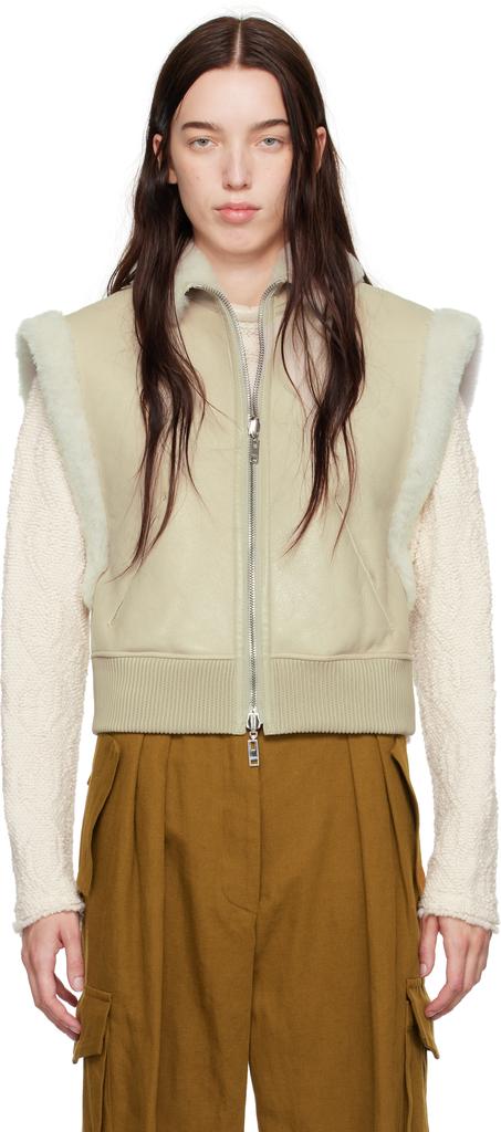 Isabel Marant Off-White Edwina Reversible Shearling Vest