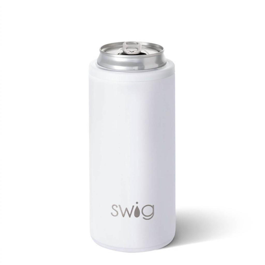 swig LIFE Skinny Can Cooler - 12 Oz In White