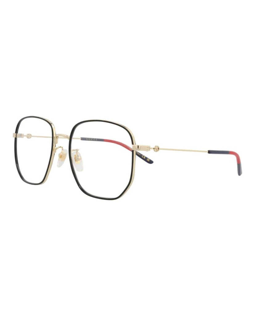 Gucci Square-Frame Metal Optical Frames 2