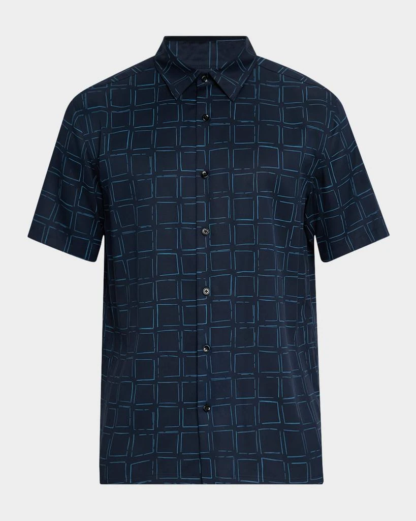 Theory Men's Irving Grid Lyocell Sport Shirt 1