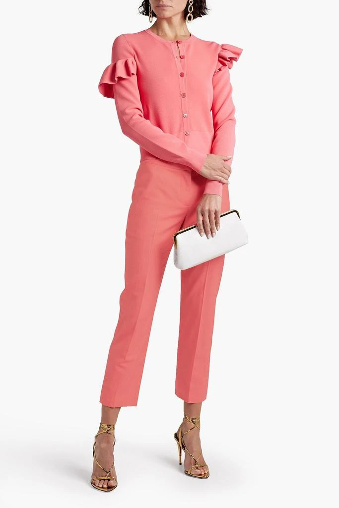 McQueen Cropped wool-twill straight-leg pants 2