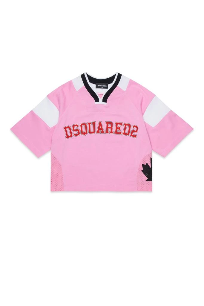 DSQUARED2 Dsquared2 Kids Logo Printed Basketball T-Shirt 1