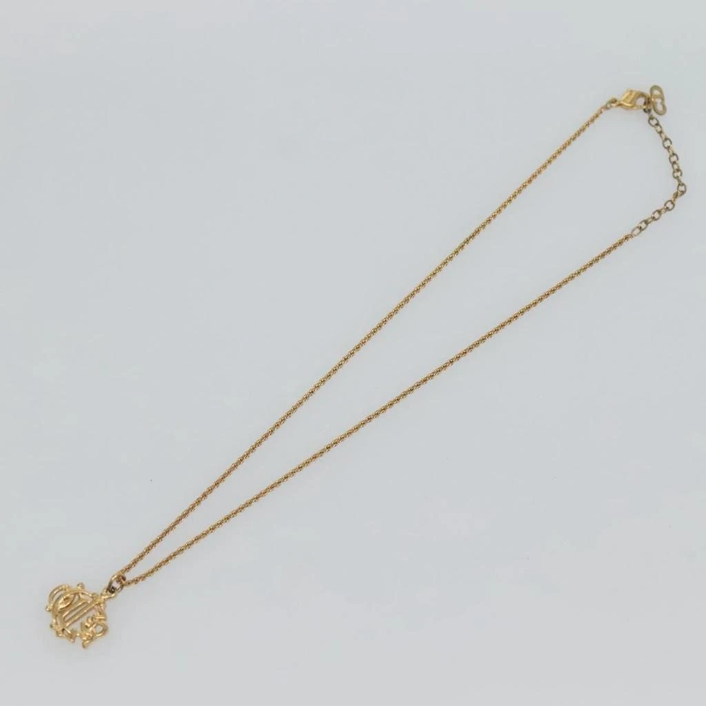 Dior Logo Pendant Necklace Metal Metal Jewelry (Pre-Owned)