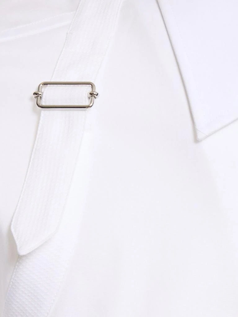 Alexander McQueen Harness Stretch Cotton Poplin Shirt 3
