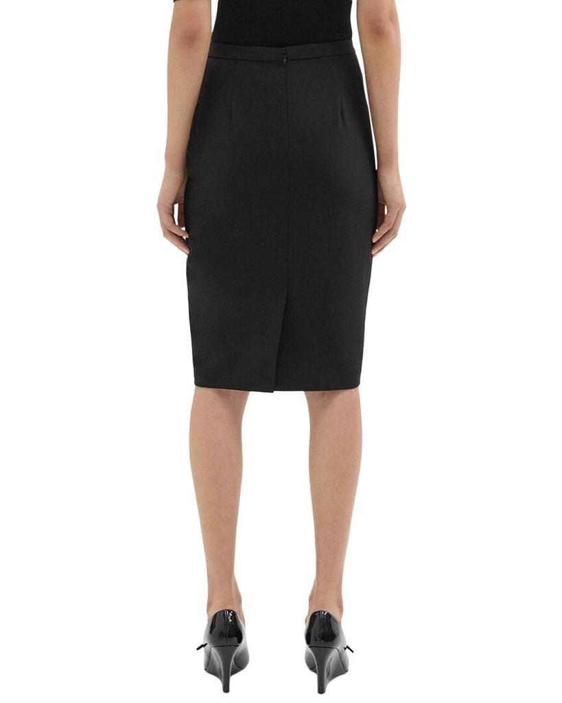 Theory Wool-Blend Knee-Length Slim Fit Skirt