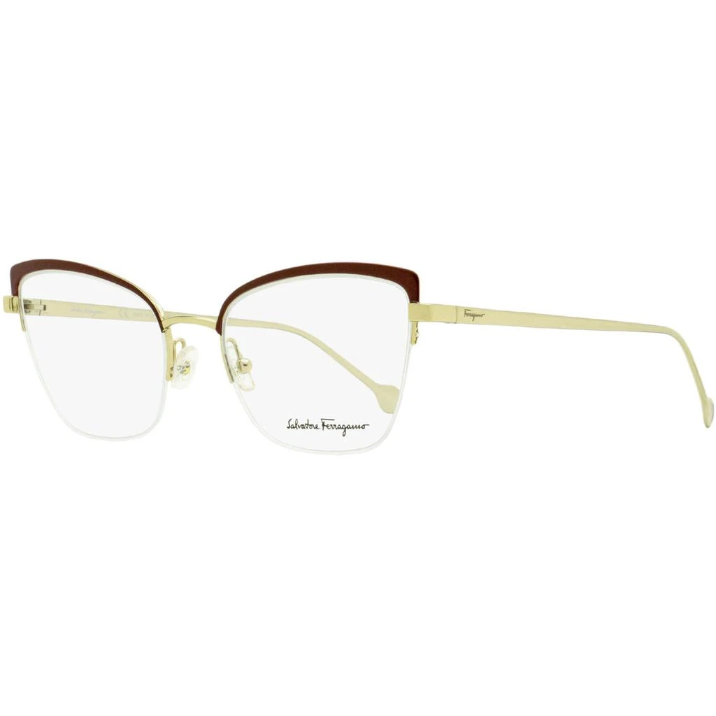 Salvatore Ferragamo Salvatore Ferragamo Women's Eyeglasses - Gold/Burgundy | SALVATORE FERRAGAMO2182 744 1
