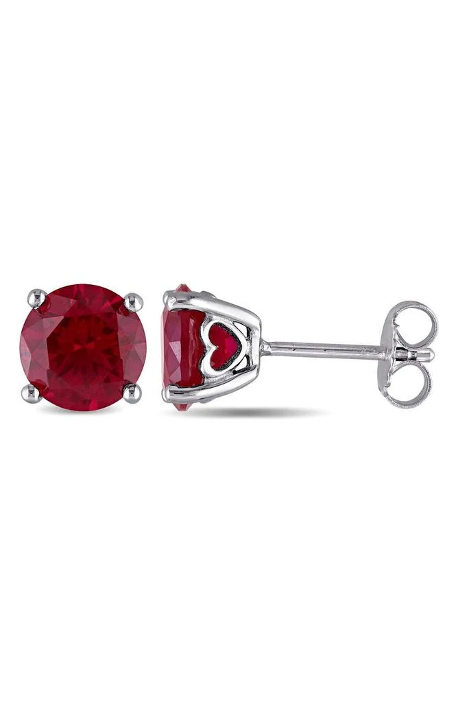 DELMAR Lab-Created Ruby Stud Earrings