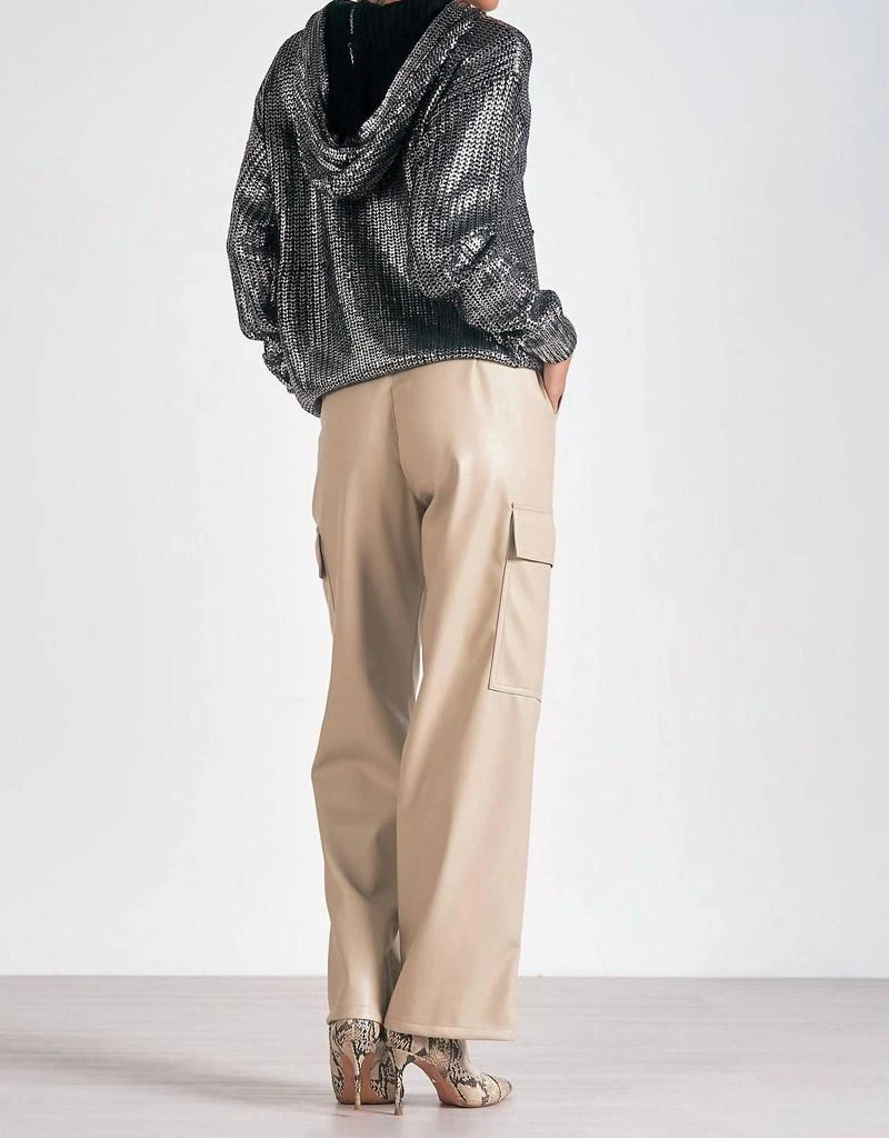 Elan Elan - Metallic Sweater Hoodie 6