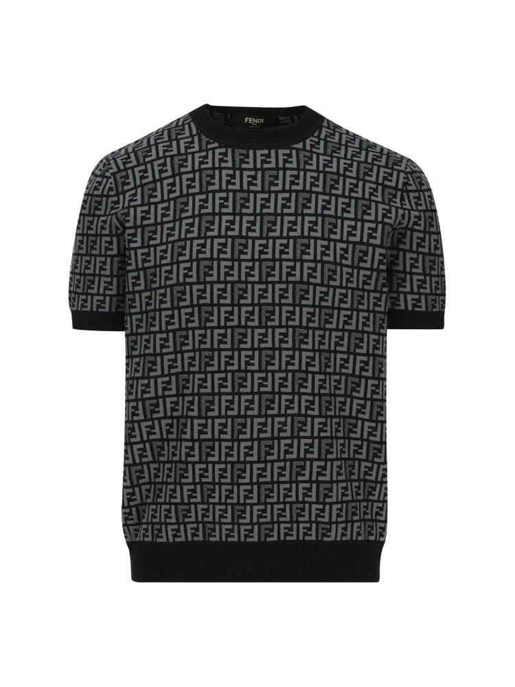 Fendi Fendi FF Jacquard Short Sleeved Jumper 1