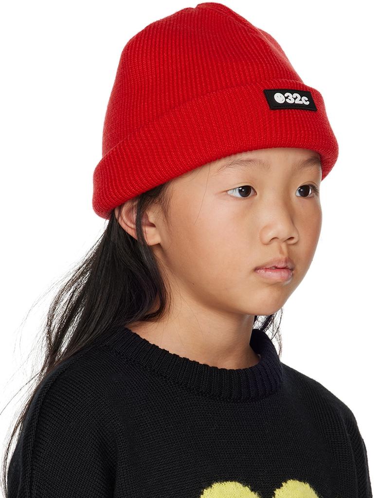 032c SSENSE Exclusive Kids Red Trick Beanie