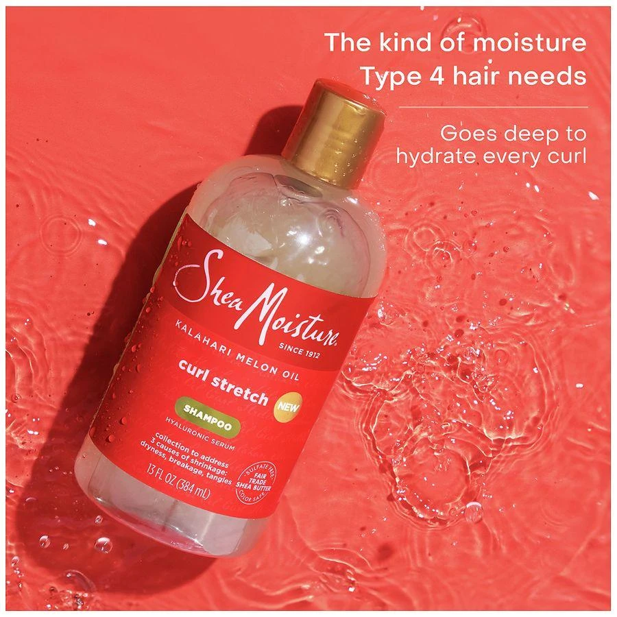 SheaMoisture Curl Stretch Shampoo Kalahari Melon Oil Infused with Hyaluronic Serum 8