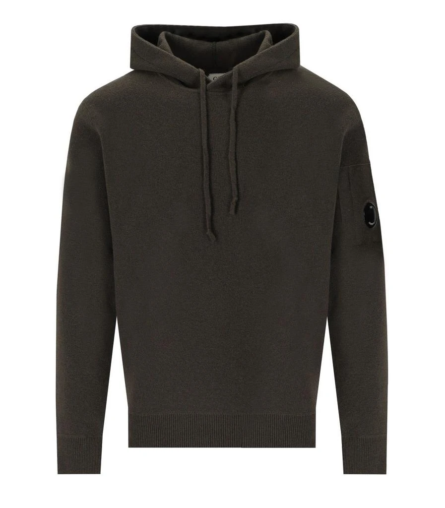 C.P. Company C.P. Company Lens-Detailed Hooded Drawstring Jumper 1