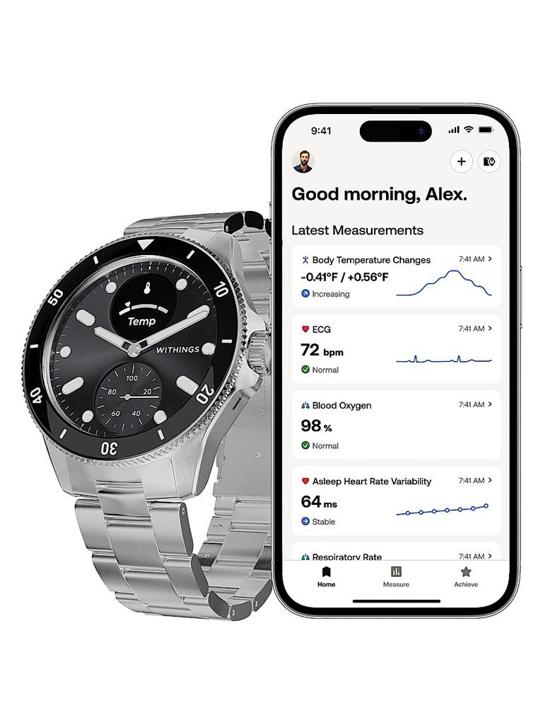 Withings Scanwatch Nova Premium Heart Health Hybrid Smartwatch - 42MM