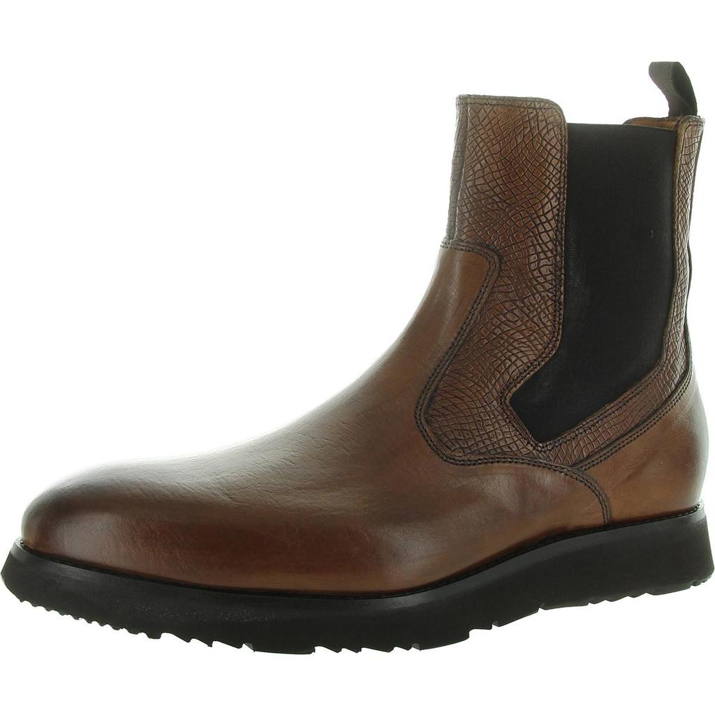 Donald J Pliner Mens Stretch Leather Chelsea Boots