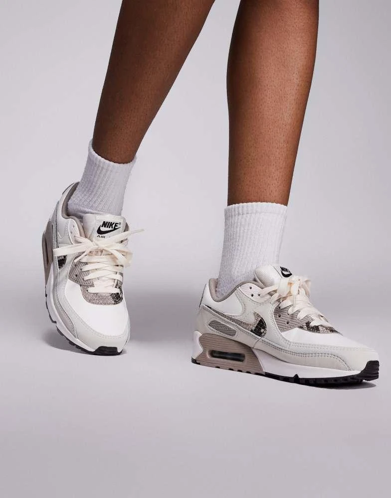 NIKE Nike Air Max 90 snakeskin trainers in brown 1
