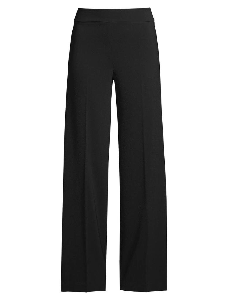 Avenue Montaigne Flavia Crepe Wide-Leg Pants