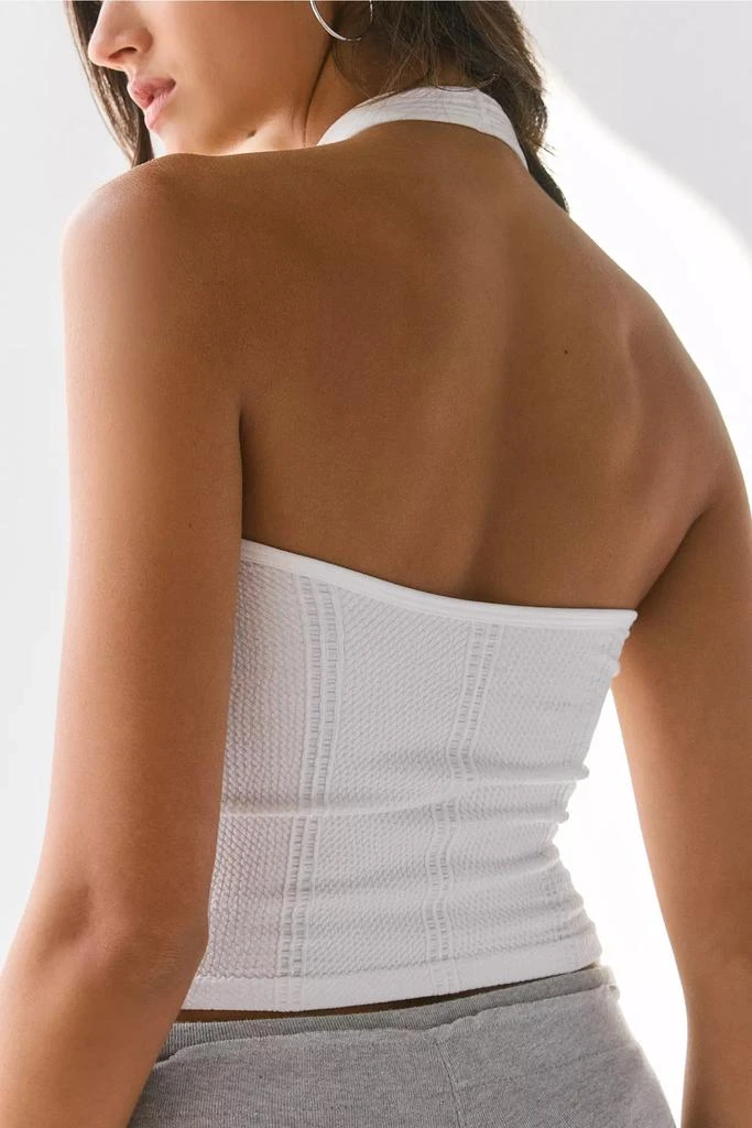 Out From Under Out From Under Charlie Seamless Knit Halter Crop Top 3
