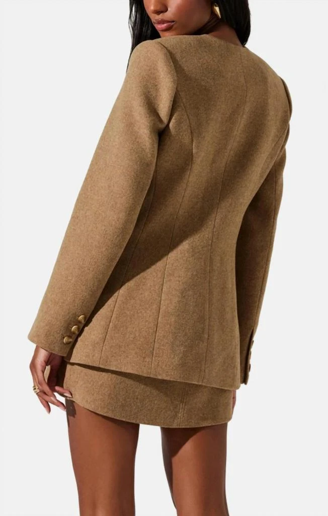ASTR Bellmere Jacket In Camel 2