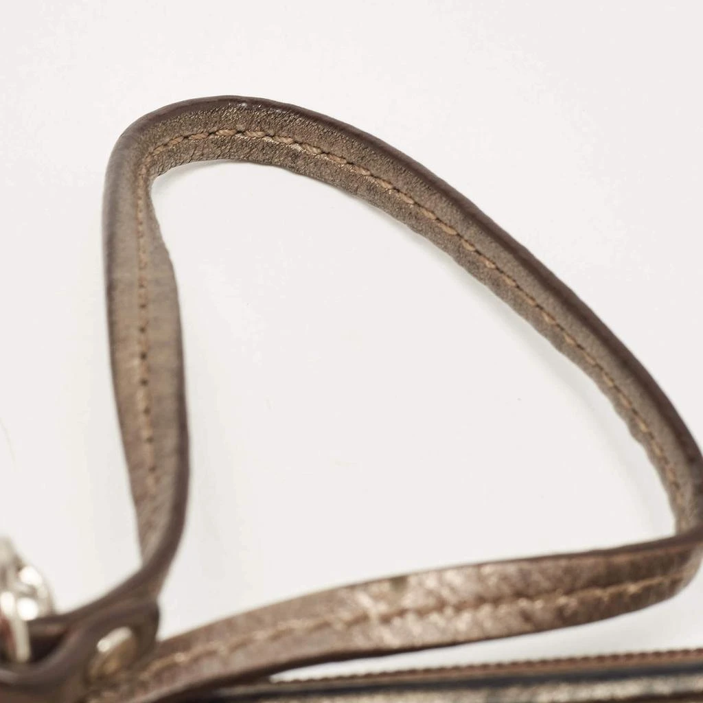 Coach Coach Metallic Leather Zip Wristlet Clutch 6