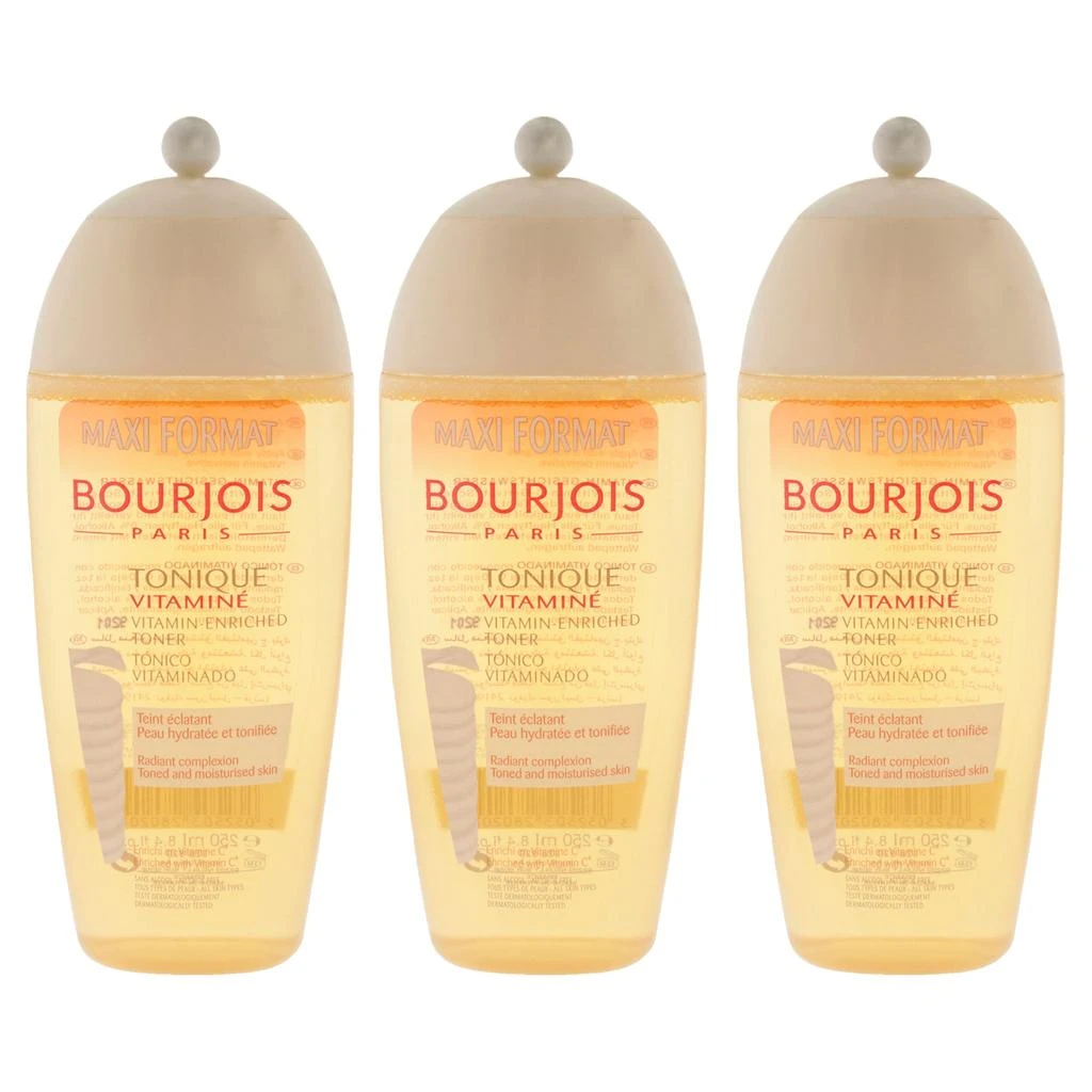 Bourjois Maxi Format Vitamin-Enriched Toner by  for Women - 8.4 oz Toner - Pack of 3 1