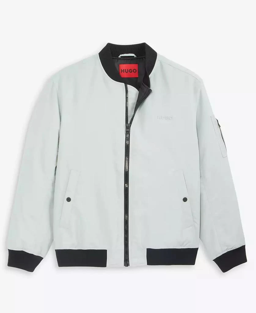Hugo Boss Men's Baken2435 Slim-Fit Satin Bomber Jacket 3