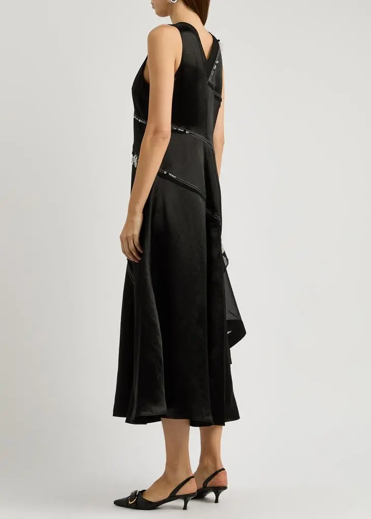 3.1 Phillip Lim Embellished asymmetric satin midi dress 3