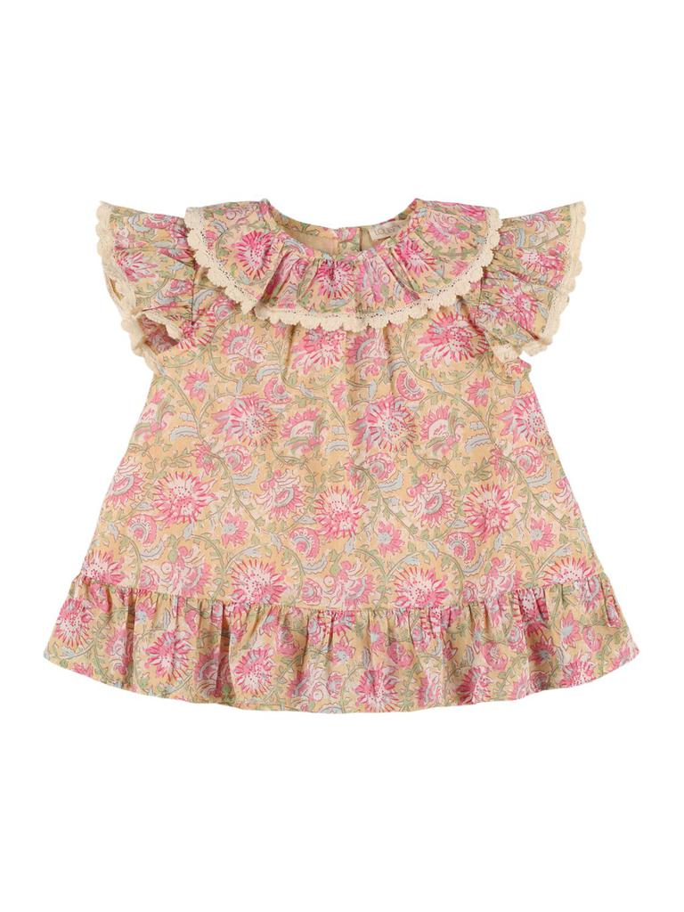 Louise Misha Printed Cotton Gauze Dress
