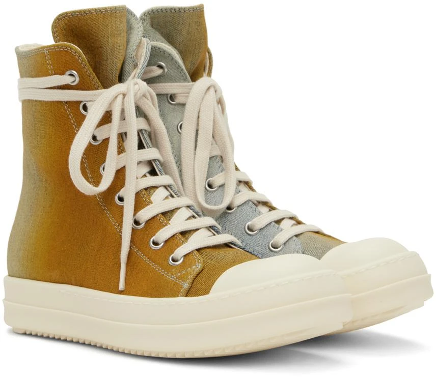 Rick Owens Blue & Orange Sneaks Sneakers 4