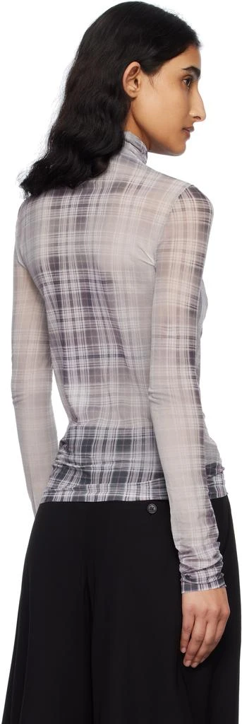 Acne Studios White & Gray Seamless Turtleneck 3