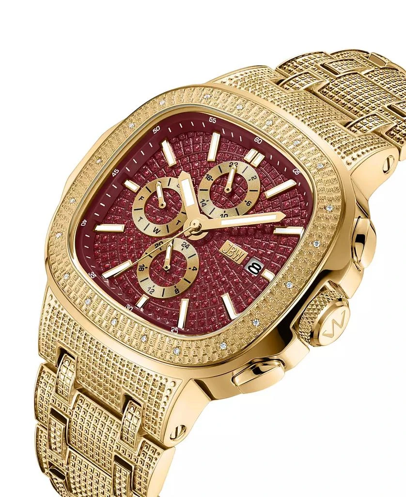 Jbw Men's Heist Multifunction 18K Gold Plated Stainless Steel Watch 3