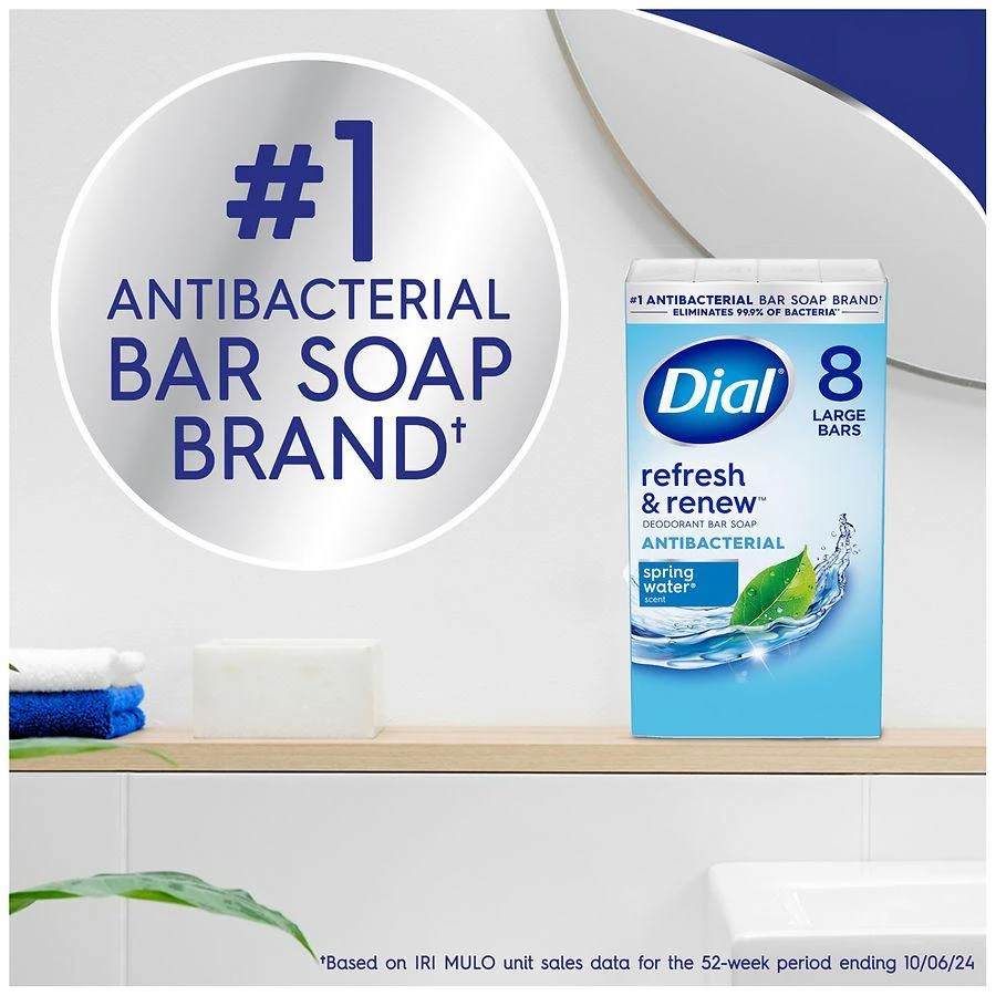 Dial Antibacterial Bar Soap Spring Water 4
