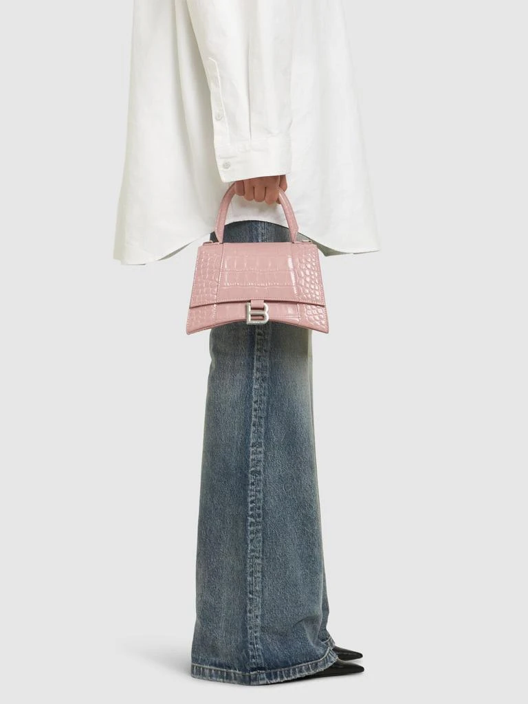 Balenciaga Small Hourglass Embossed Leather Bag 1