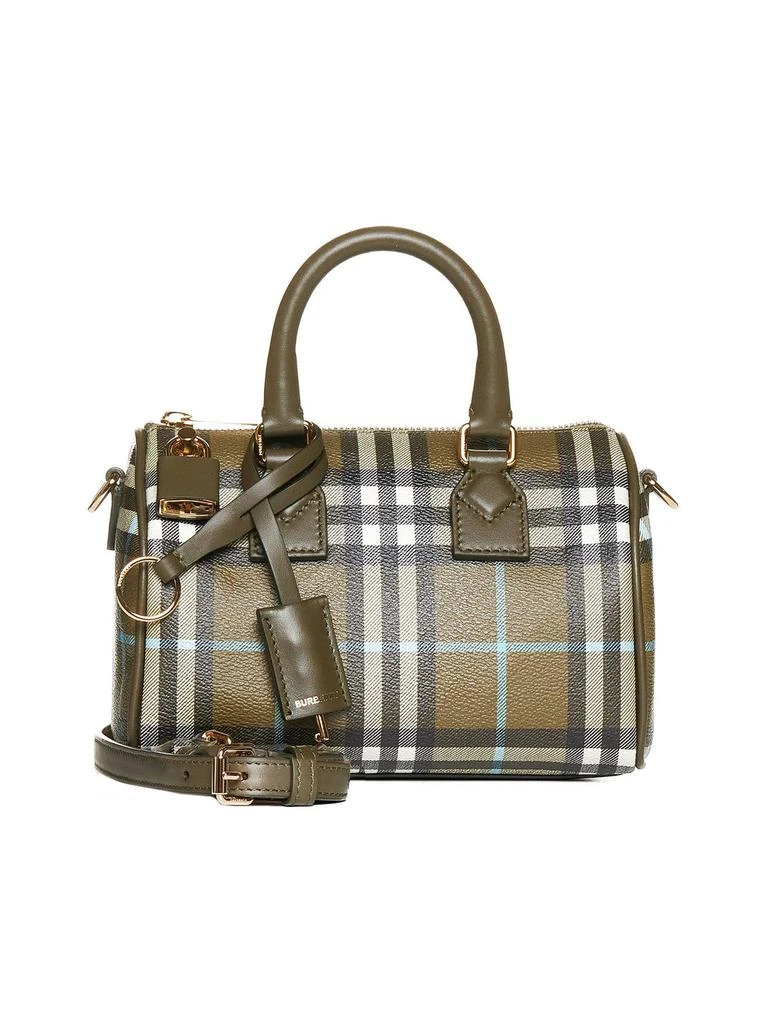 Burberry Burberry Mini Vintage Check-Printed Zipped Bowling Bag 1