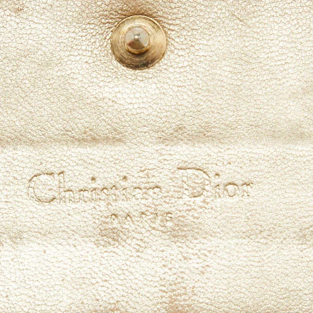 Dior Dior Gold Oblique Embossed Patent Leather Continental Wallet 11