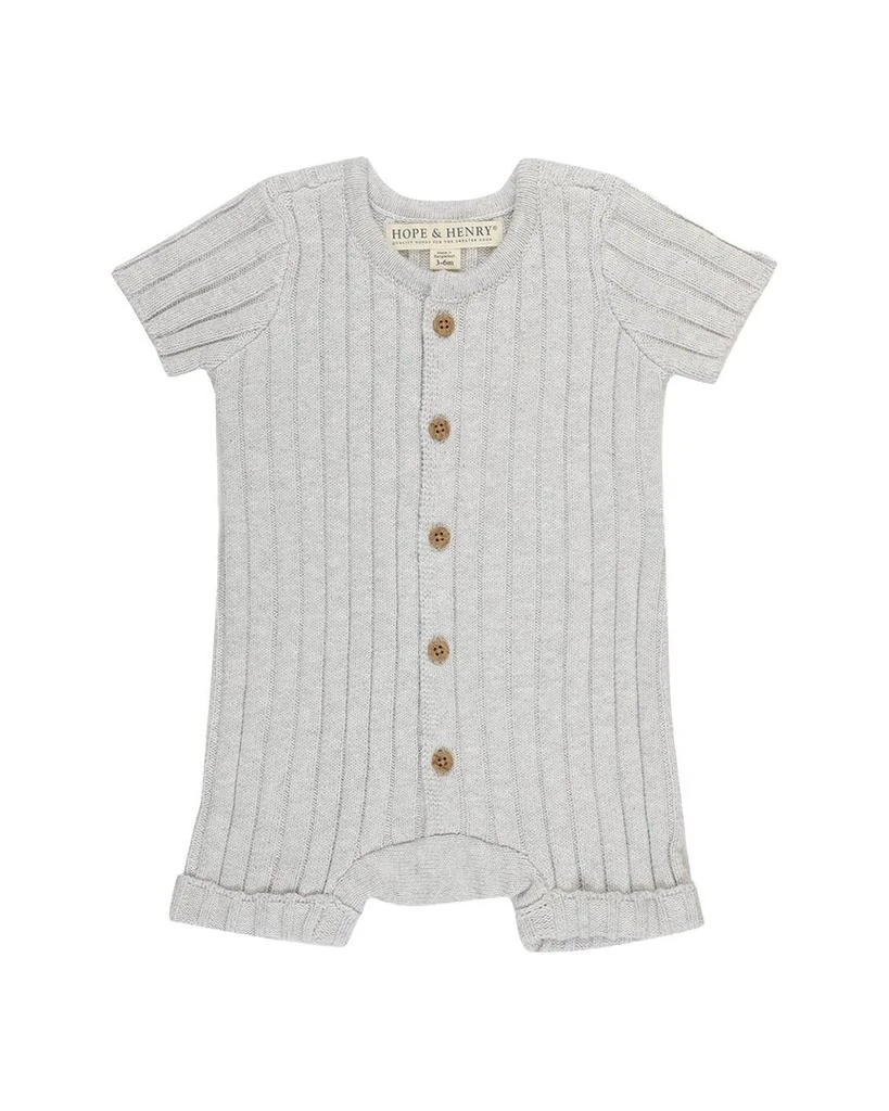 HOPE & HENRY Hope & Henry Rib Sweater Romper