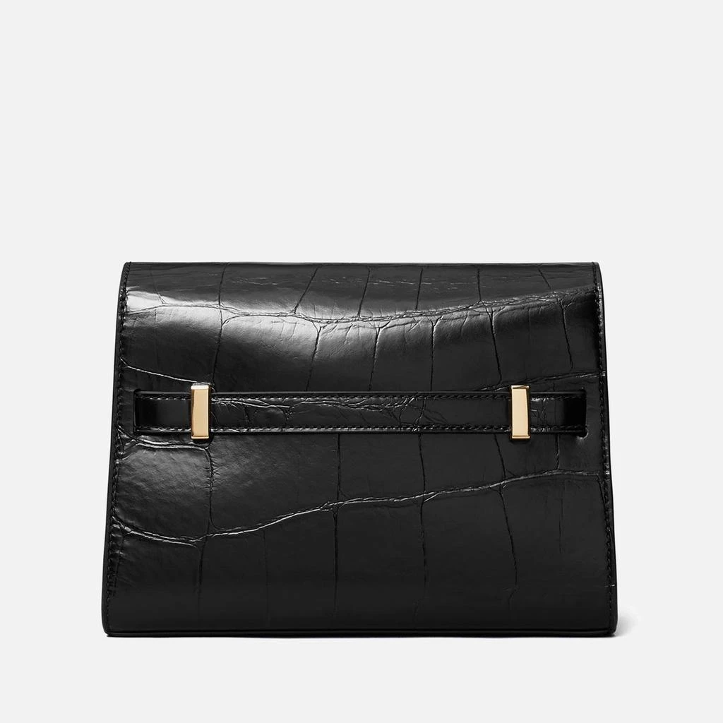 Tory Burch Tory Burch Lee Radziwill Croc Embossed Leather Shoulder Bag 3
