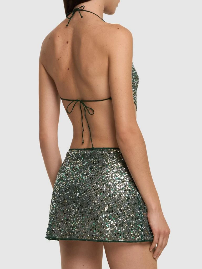 OSÉREE SWIMWEAR Embellished Cut Out Mini Dress 2